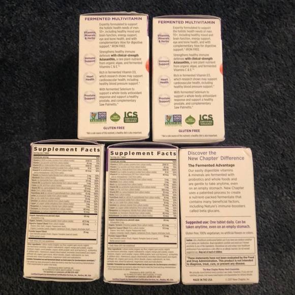 FIVE OUTDATED New Chapter Mans 55+. 24 each. - Picture 2 of 6